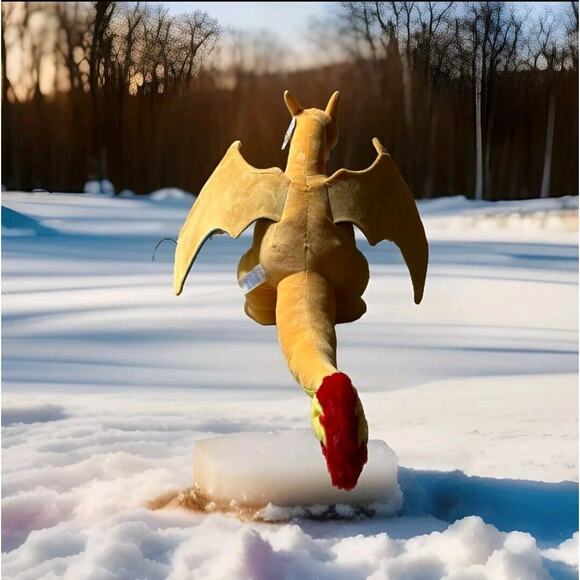 Build A Bear Giant CHARIZARD 2ft Pokemon Plush, Hat, Scarf Jumbo Nintendo - Picture 5 of 12